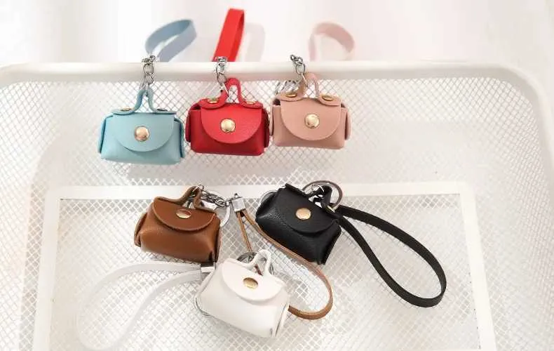 Süße Mini-Geldbörsen Mädchen kleine Kopfhörer-Box weiches Leder Haushälterin Schlüsselanhänger Brieftasche Beutel Frauen Taschen tragbar_voghion.com
