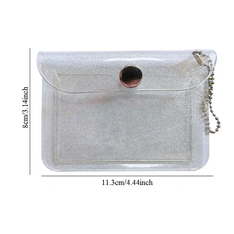 Damska torebka damska Mini Hasp Solid Holder Coin Short Wallet Slim Small Wallet Album Keychain Card Storage Bag_voghion.com