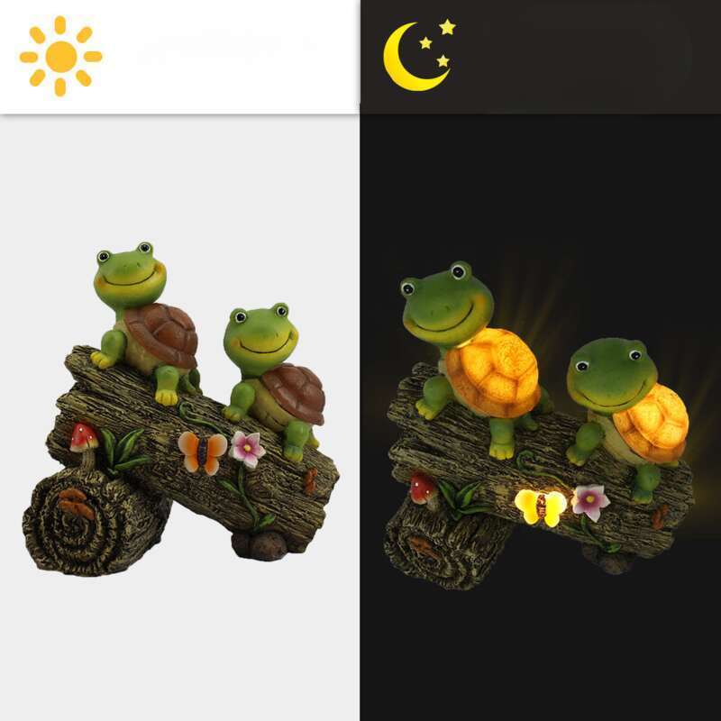 Päikesevaigust kilpkonna ronimispuu, muru, sisehoovi kaunistuslamp, aiakaunistus, loomakuju, käsitöö_voghion.com