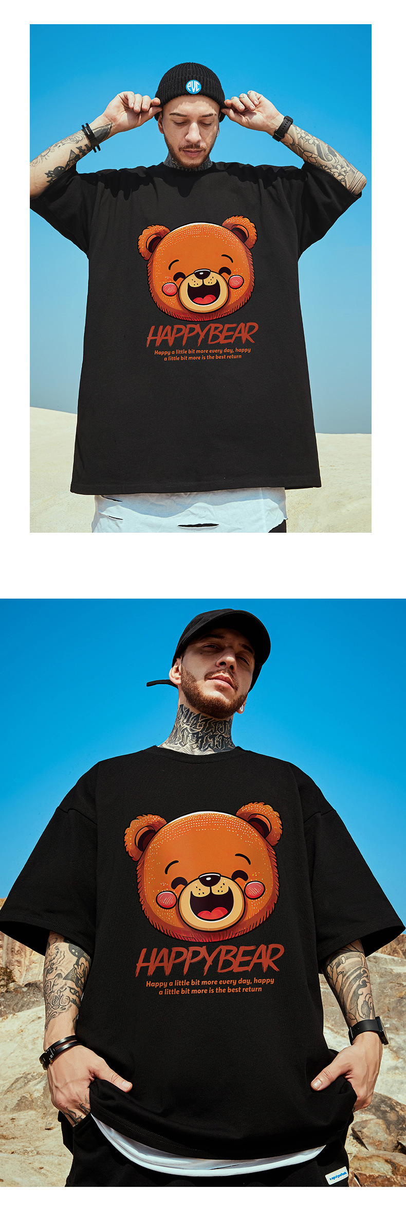 Tricou de vară pentru bărbați, brand american de modă, vrac, scurt, gras, plus mânecă 5/4, China-Chic, mărime mare_voghion.com