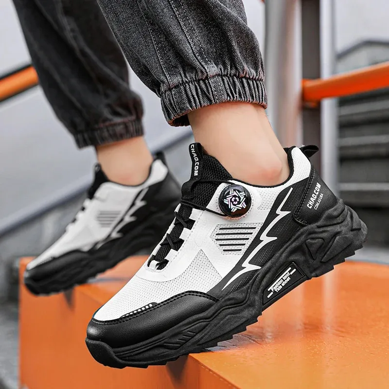 Chaussures de sport confortables et élastiques pour homme, idéales pour les loisirs, l'extérieur, la course à pied, la marche, le sport, les loisirs, quatre saisons, anti-odeurs, avec bouton rotatif, 250714_voghion.com