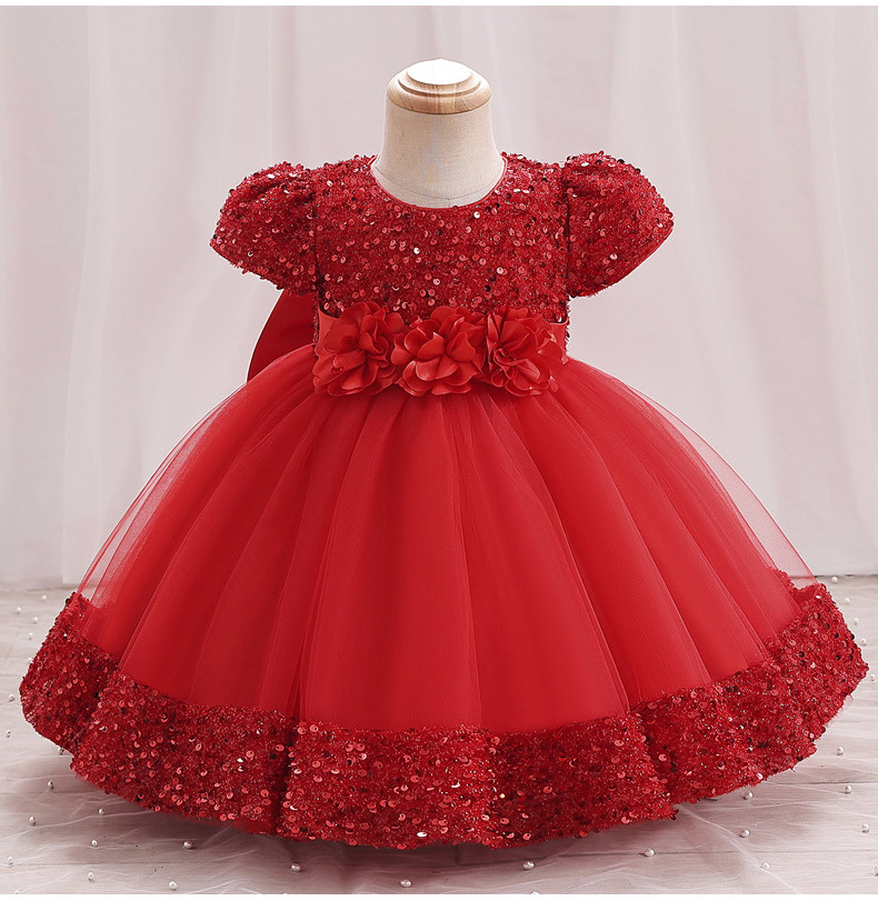 Abito da cerimonia a fiori per bimba primo compleanno_voghion.com