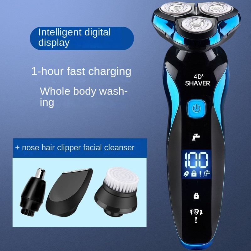 Electric Shaver 4D For Men Electric Hair Clipper USB Rechargeable Professional Hair Trimmer Hair Cutter_voghion.com