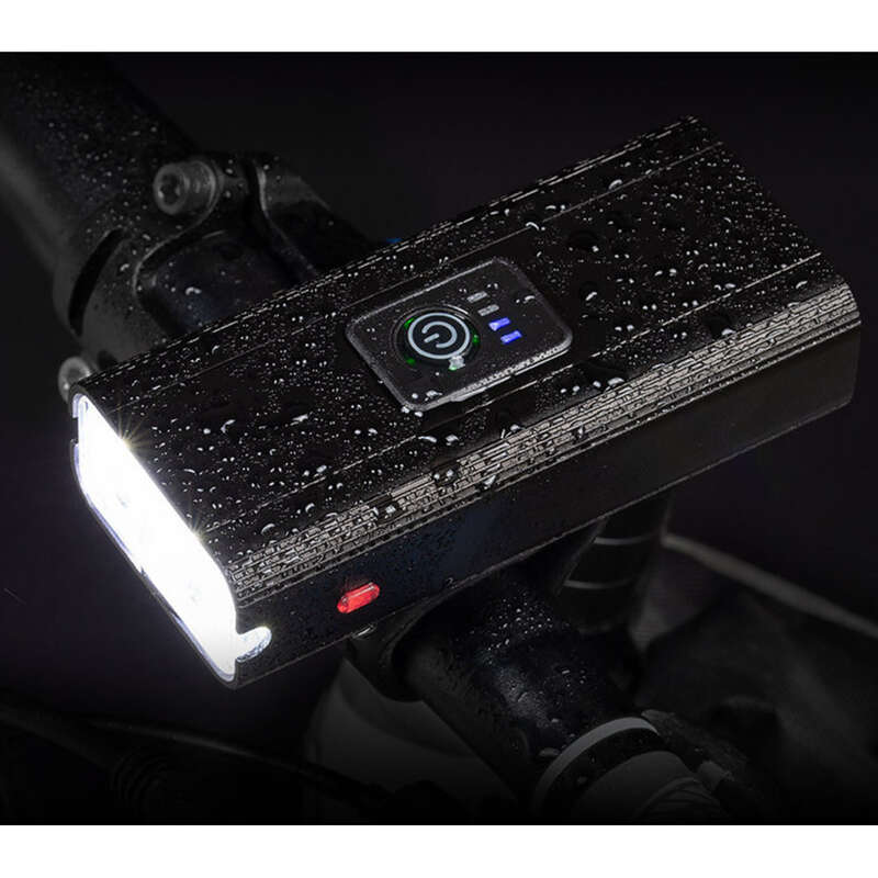 Nuovo faro 2 * T6 con ricarica USB, display elettrico intelligente, luce per bicicletta impermeabile per esterni_voghion.com