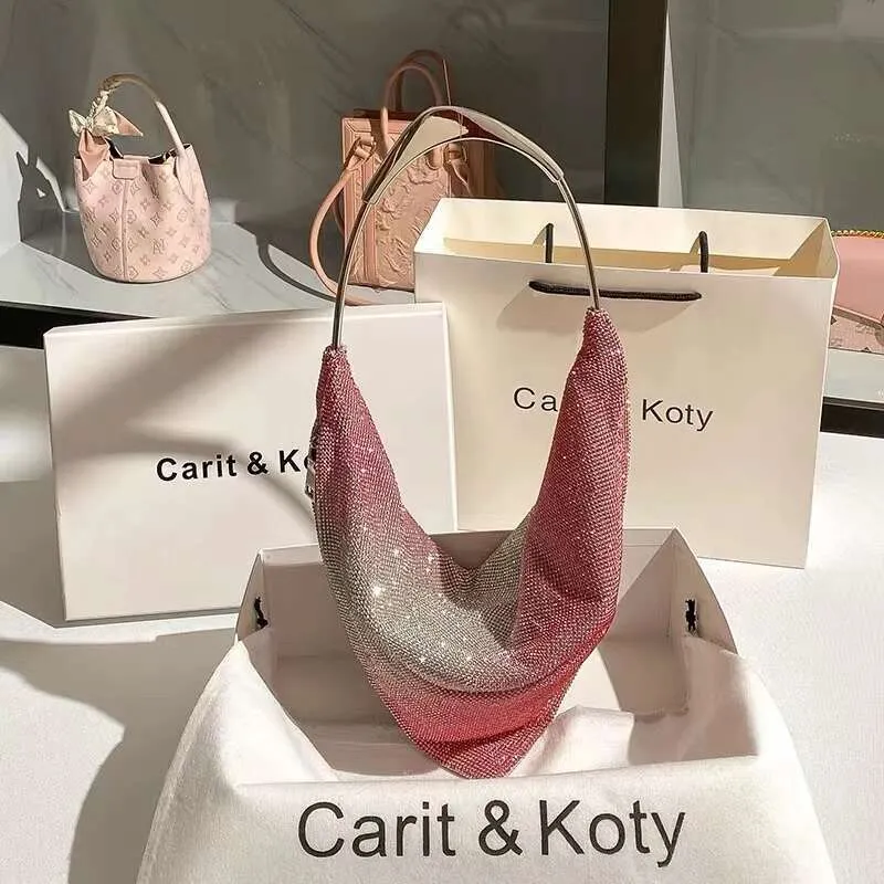 Hochwertige Glitzer Glänzend Rhie Dia Damen Handtasche Abend Hochzeit Party Clutch Handtasche Schulter Unterarm Tasche_voghion.com