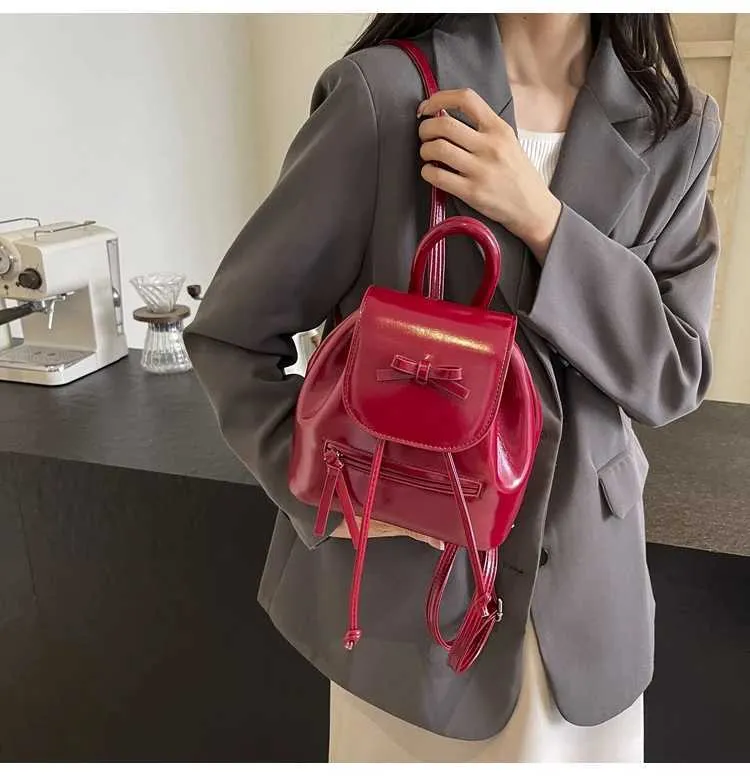 Mini Backpack And Shoulder Bag Set For Women Versatile Leather_voghion.com