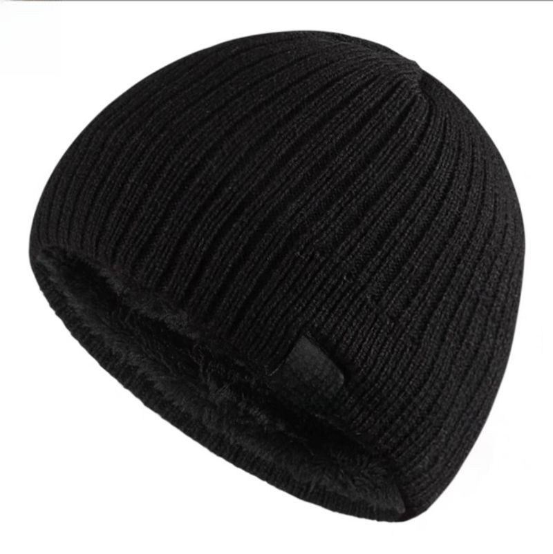 Unisex-Mütze mit Fleece-Innenfutter, dicke, warme Ohrenschützer, geschlossene Zehenpartie, gestrickte Herrenmütze, neue winddichte, kältebeständige Wollmütze_voghion.com