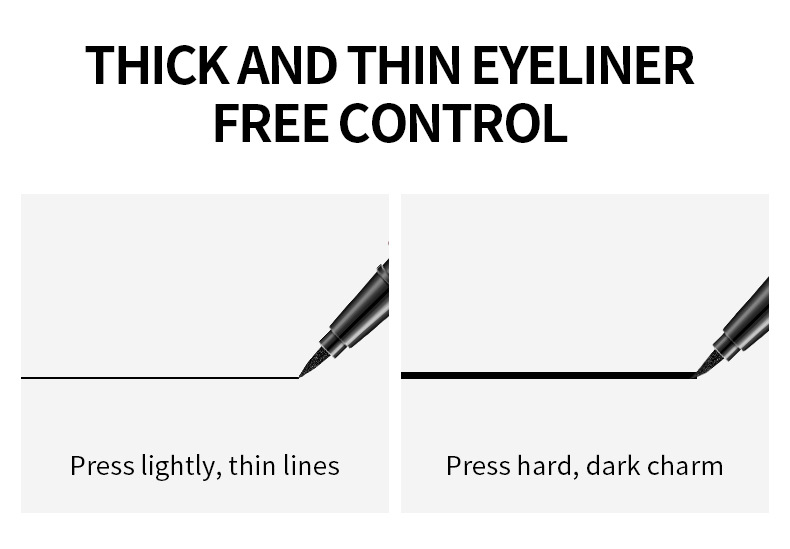 YANQINA Yanqina Scepter su geçirmez, tere dayanıklı, serin siyah renkli eyeliner sıvı kalem_voghion.com