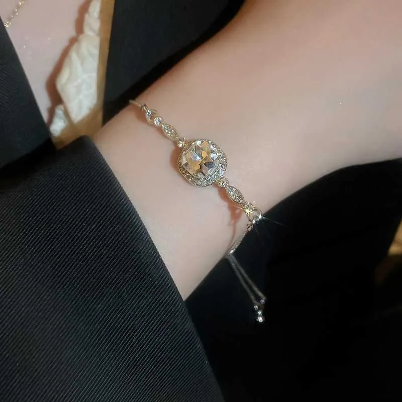 Rhinestone Crystal Bracelet Bamboo Joint Bangle For Wedding Jewelry_voghion.com