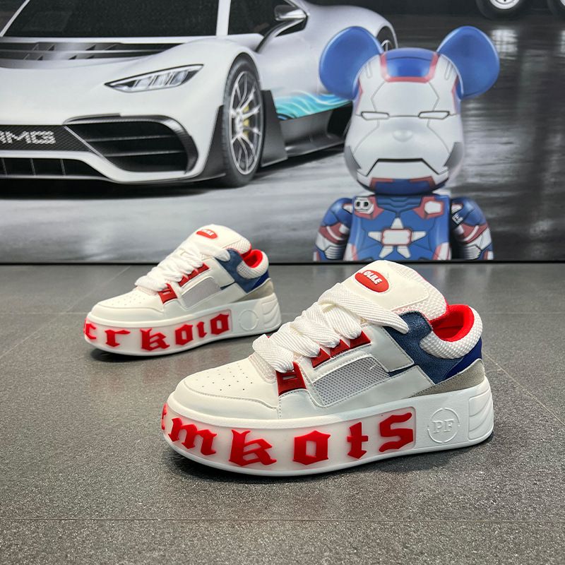 Personalized Fashion Comfortable Casual Campus Student Thick Soles Increase Board Shoes Male_voghion.com