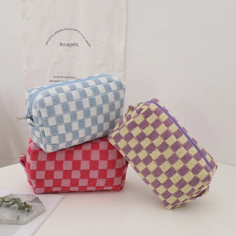 Trousse de maquillage de voyage portable et mignonne pour femmes, trousse de toilette pour filles en voyage_voghion.com