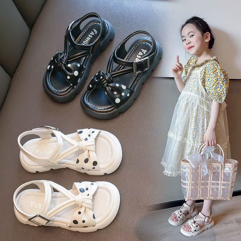 Mädchensandalen 2024 Neue Sommersandalen mit weicher Sohle, Prinzessin für große Mädchen, Street Blast für Kinder, Mädchenmode und Western-Stil_voghion.com