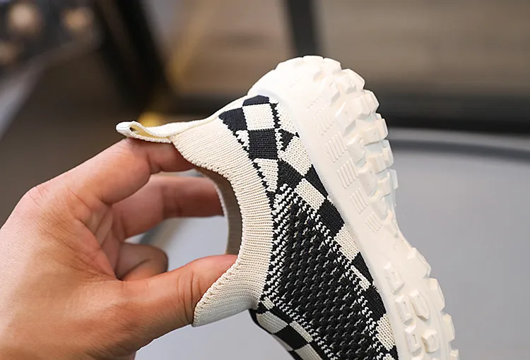 Sneakers Jenter Gutter Fritidssko Pustende netting Myke såler Happysteps Småbarnssko Størrelser US5c-US1y_voghion.com