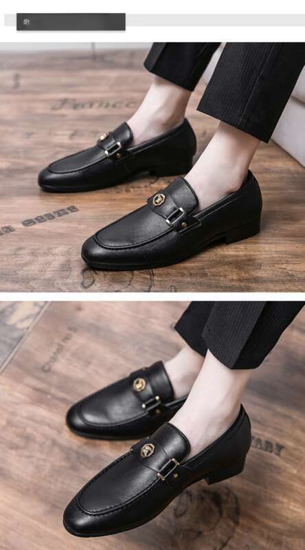 New Luxury Business Leather Extra Large Men's Summer Soft Le Fu One Step Formal Shoes_voghion.com