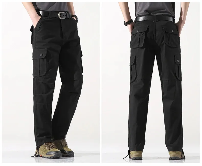 Pantalones tácticos de carga para hombre, de algodón, para trabajo al aire libre, talla grande, camuflaje, senderismo, 250624_voghion.com