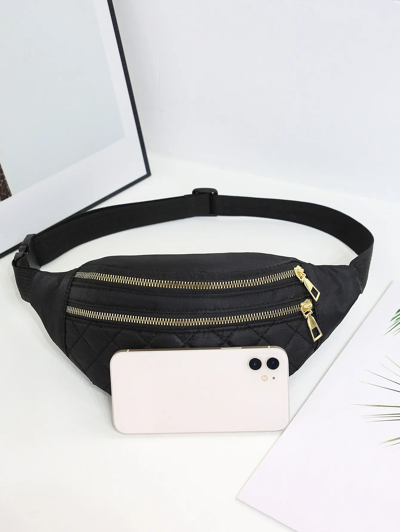 Sac banane pour femme, sac de voyage à bandoulière, pochette pour argent, sacs de poitrine, ceinture, poche pour sac à main_voghion.com