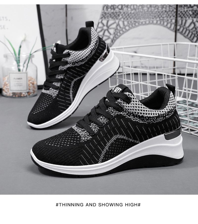 Women's Inner Height Increasing Sports Shoes For Daily Comfort_voghion.com