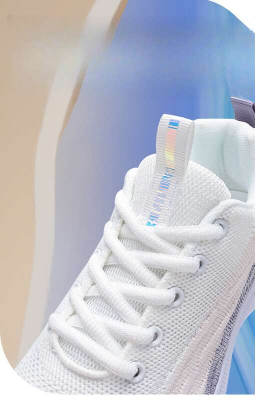 Damenschuhe, Sommerschuhe, atmungsaktiv, stoßdämpfend, leicht, für den Alltag, Fitness, Freizeit, Mesh, Sport, Weiß_voghion.com