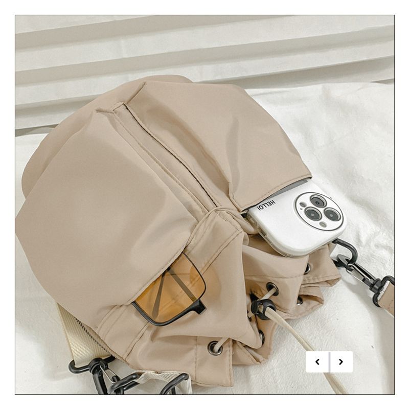 Lässige Schwimmtasche Große Kapazität Nylon Unterarm-Eimertasche Hochwertige tragbare Turntasche mit Kordelzug_voghion.com