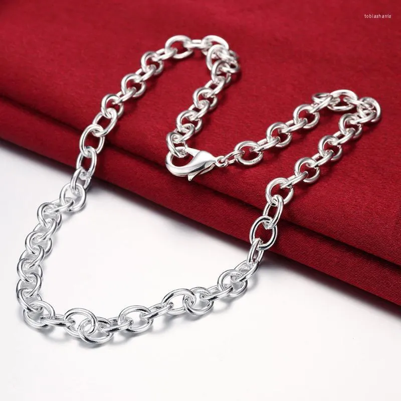 Ketten Fabrik Direkt 100% Sterling Silber Halskette für Frau Männer Mode Charme 18 Zoll Kette Schmuck Party Wdding Geschenk_voghion.com