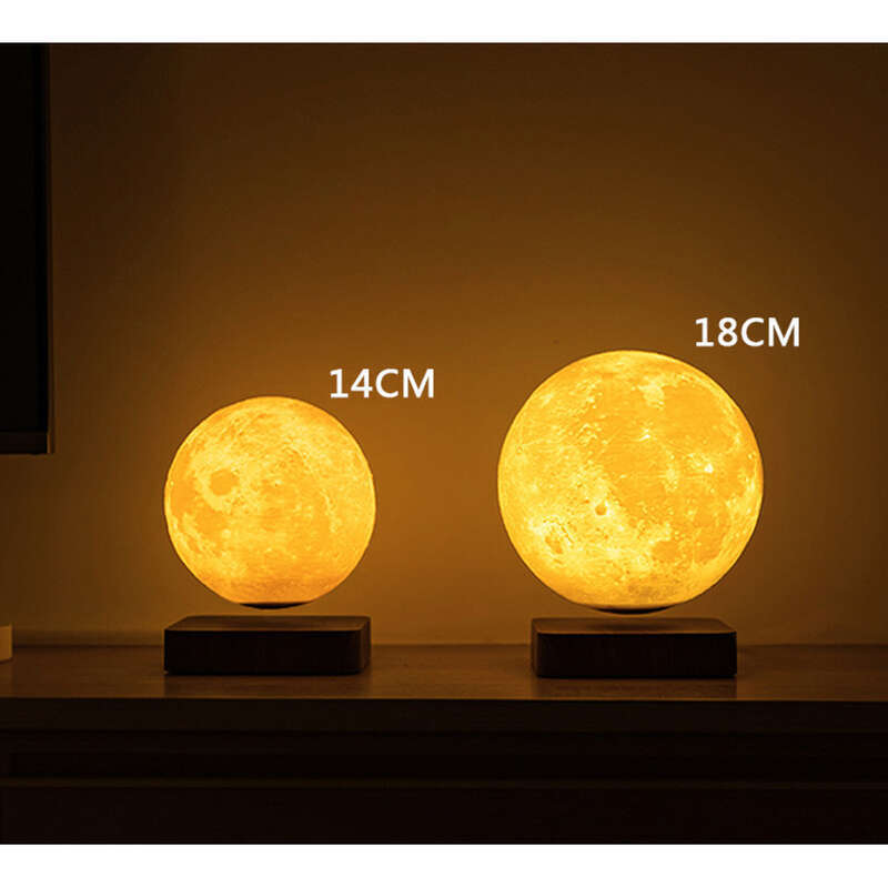Illuminazione romantica magnetica sospesa Lampada lunare con stampa 3D Ornamenti a levitazione magnetica per la casa_voghion.com