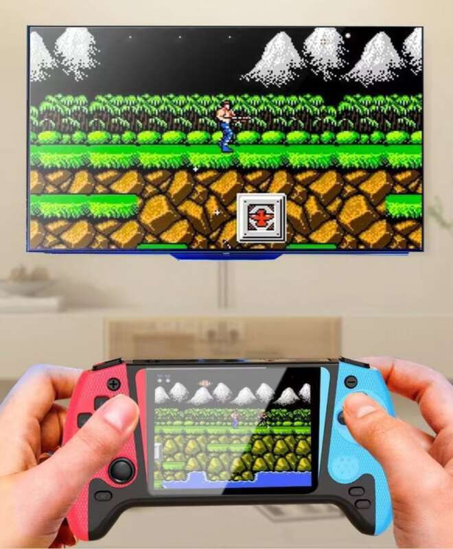 Nuevo juego PSP Consola portátil de pantalla grande Nostalgic FC Arcade Doble Joystick Mini Puzzle infantil 1_voghion.com