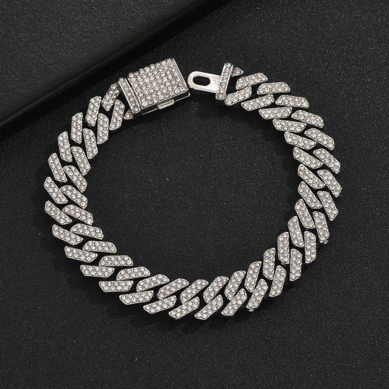 Personalità Intarsiato Dia Moda OL Luce Bracciale Uomo Hip Hop Niche Design Mano Gioielli_voghion.com