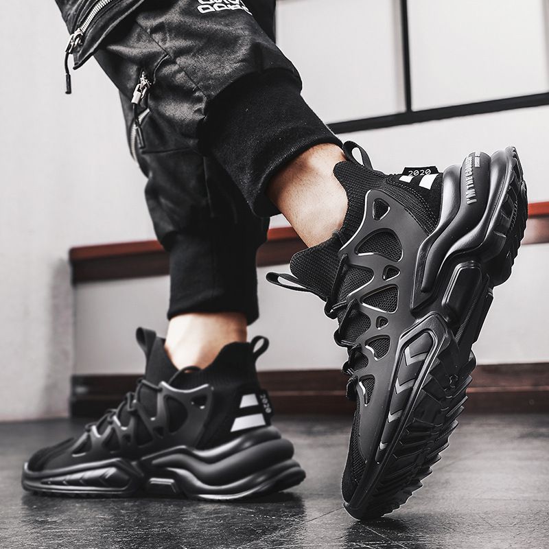 Men's new breathable sports for spring autumn seasons, fashionable and trendy casual shoes, running lace up flat shoes_voghion.com