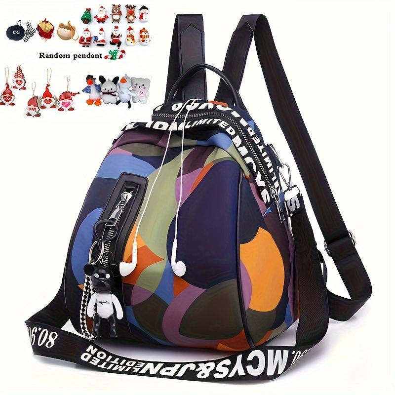 Modischer Rsack aus Oxford-Stoff, Schultasche großem Fassungsvermögen, lässige Unisex-Reisetasche mit modischem_voghion.com