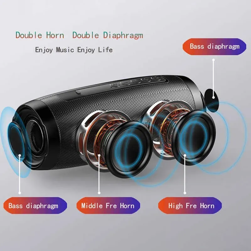 Portable Bluetooth Speaker High Sound Quality Wireless Subwoofer_voghion.com