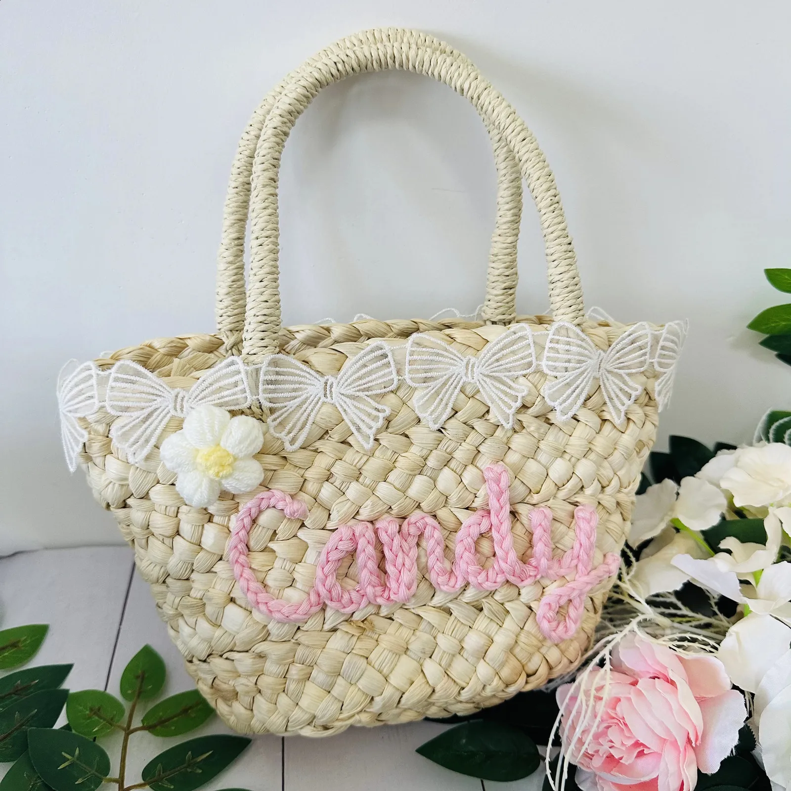 Customized straw bags Personalized WEDDING GUEST GIFT monogrammed bag bridal shower bagscustom beach bagstraw_voghion.com