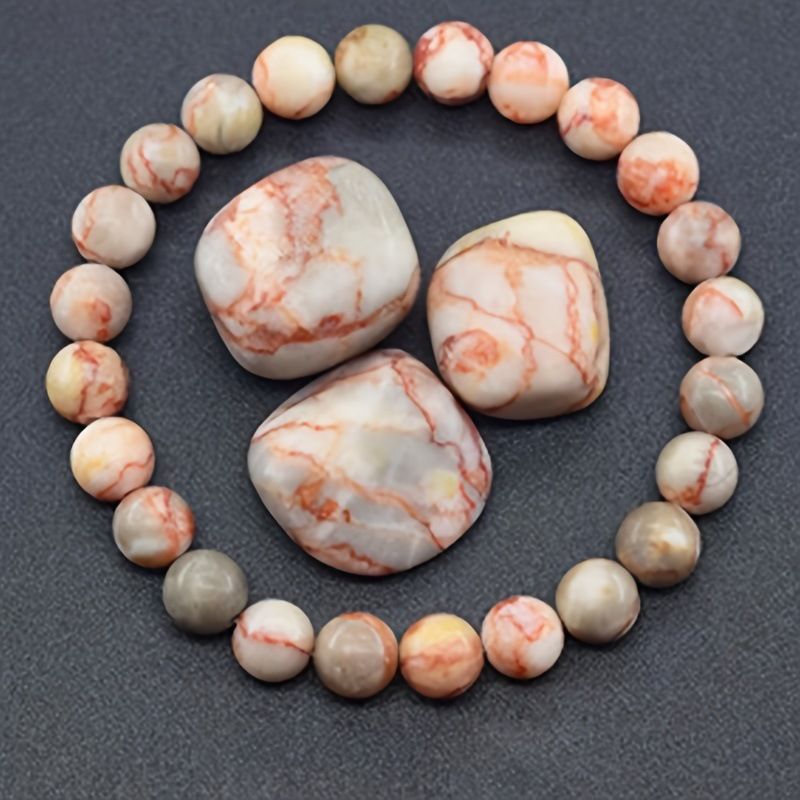 8MM Agate Tiger's Eye Crystal Natural Stone Elastic Rope, Beaded Bracelet, Men's And Women's Bracelet._voghion.com