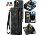 Für 16 Plus Geldbörse Abnehmbare Leder Brieftasche Flip Case Cover - Schwarz_voghion.com