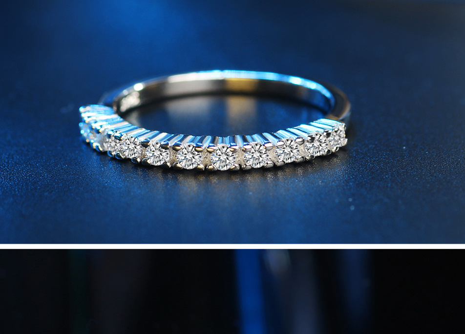 Anello da donna con zirconi intarsiati, fila singola, anelli con diamanti_voghion.com