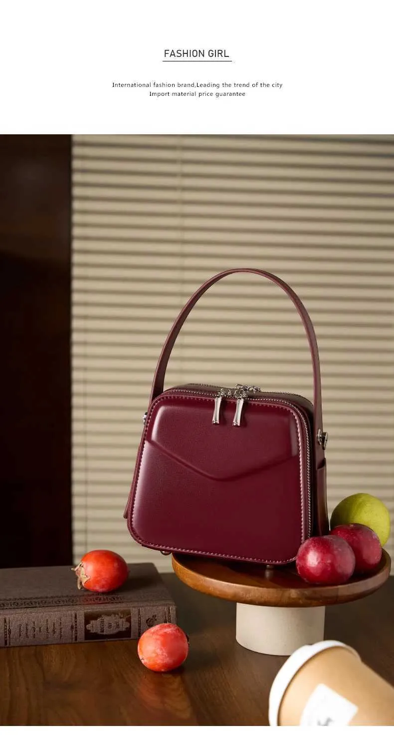 Burminsa Chic Véritable Cuir Petit Fourre-Tout Sacs À Main Pour Femmes Nouveau 2025 Designer Box Sacs À Main Dames Bandoulière Bandoulière_voghion.com