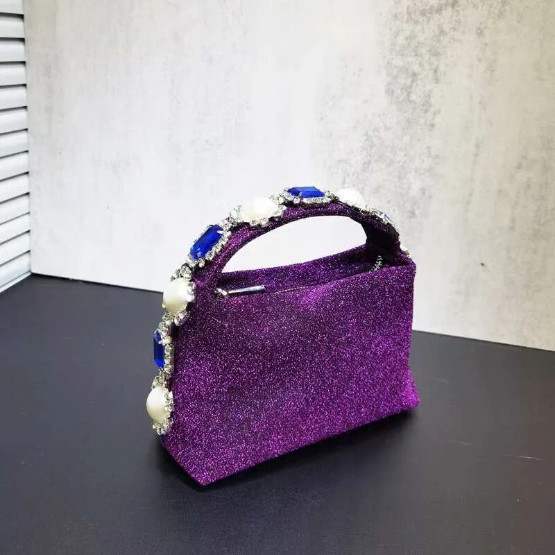 HBP Dia Chain Satin Shoulder Pearl Banquet Bag String Damska torebka_voghion.com