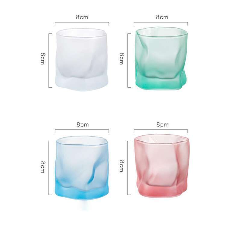 viski Vesi Origami Twist Glass, Juice Milk Beverage Glass_voghion.com