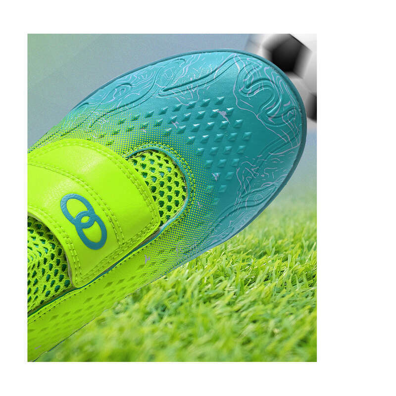 Kids Soccer Cleats With Velcro Broken Spikes_voghion.com