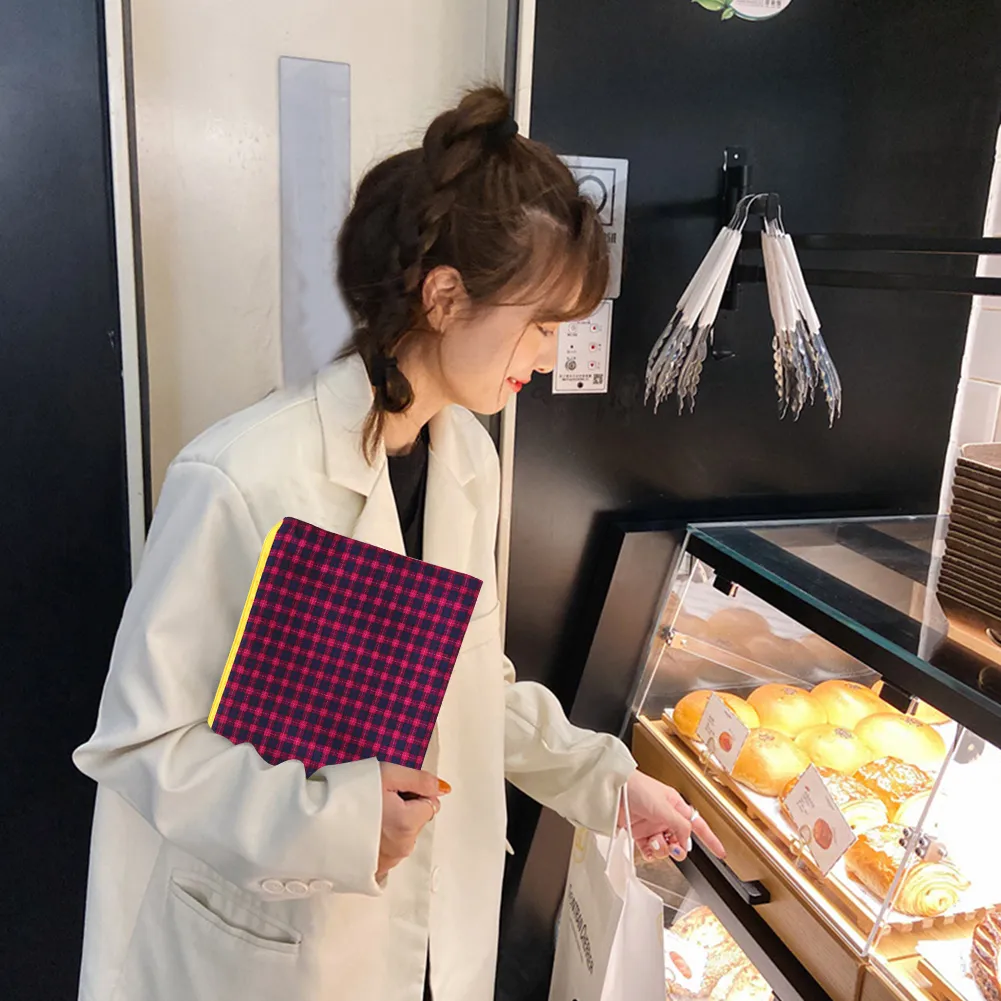 Mode Frauen Plaid Druck Kleine Kosmetik Baumwolle Stoff Make-Up Lagerung Taschen Japan Stil Zipper Kulturbeutel Waschen_voghion.com