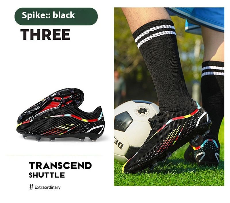 Fußballschuhe Herren und Damen mit langen gebrochn Spikes, professionelle Trainings-Sneakers, Sportschuhe für_voghion.com