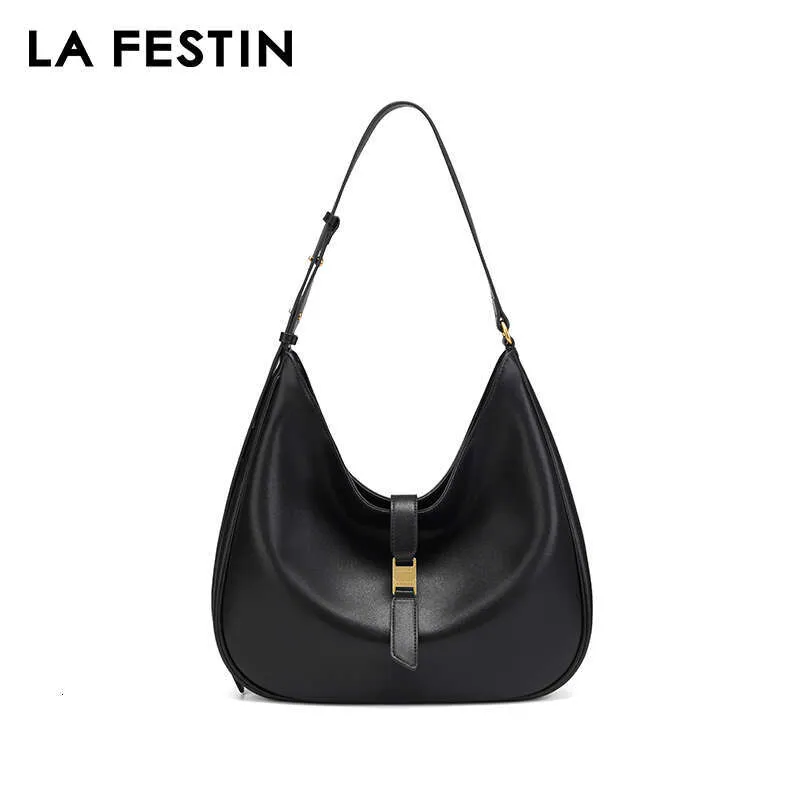 LA FESTIN Origineel merk 2024 Nieuwe zomer Grote capaciteit Tote Zwarte schoudertassen Crossbody Casual damestas_voghion.com