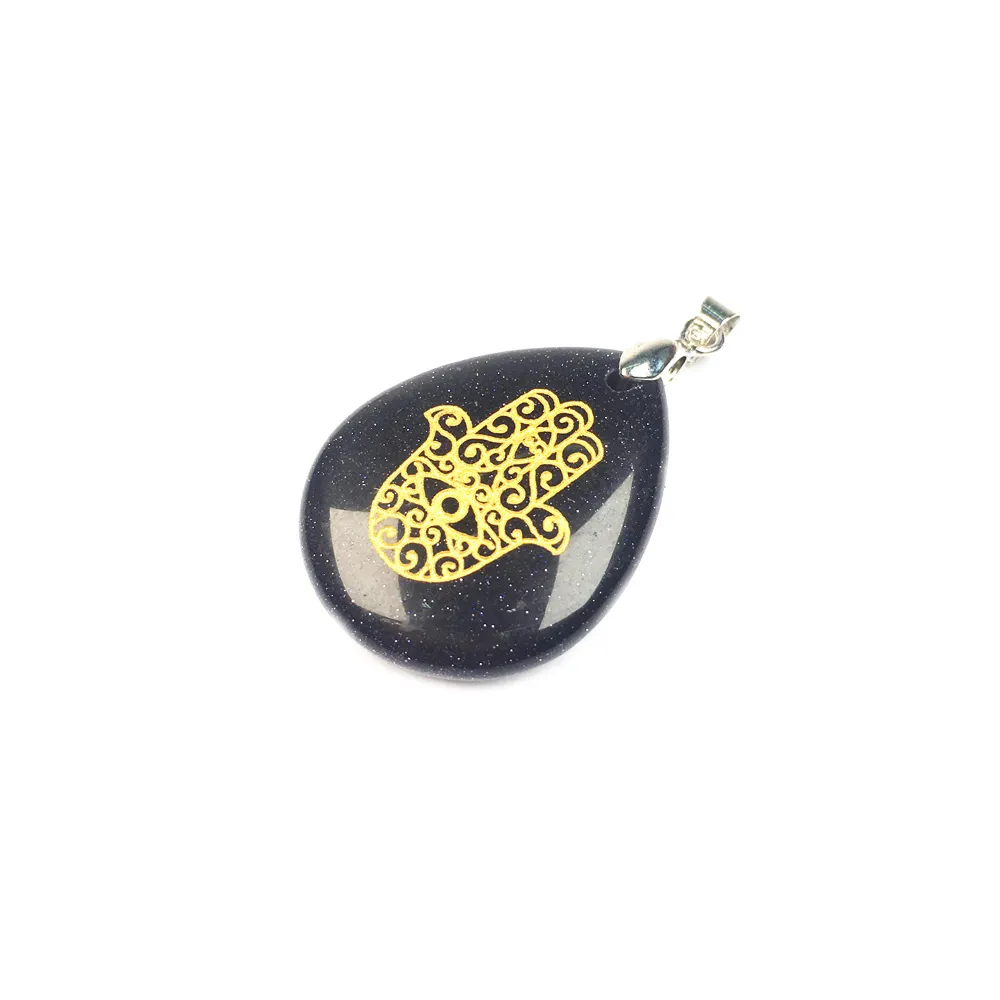 Collane con ciondolo in pietra naturale, cristallo, agate, ciondoli, amuleti Reiki, pendenti a forma di goccia d'acqua per la creazione di gioielli fai da te_voghion.com