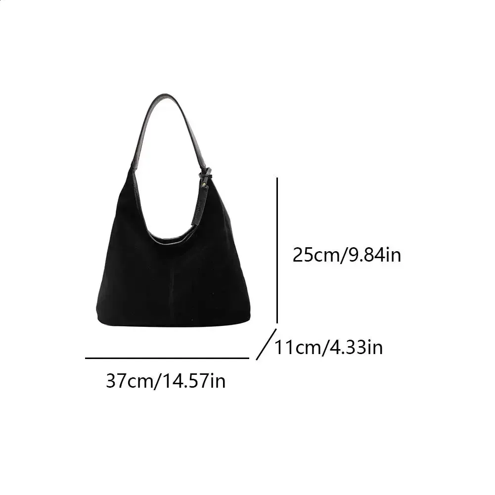 - Sac à bandoulière en daim souple pour femme avec fermeture magnétique, sac à main hobo de grande capacité pour le travail ou les voyages_voghion.com