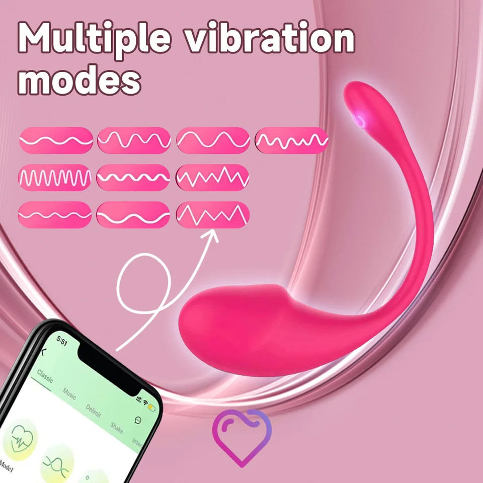 Bluetooth App-gesteuerter G-punkt Vibrator Für Frauen Wearable_voghion.com