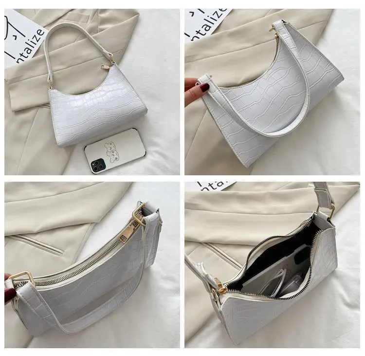 Designer Leather Shoulder Bag Retro Solid Colour Chain Handbag_voghion.com