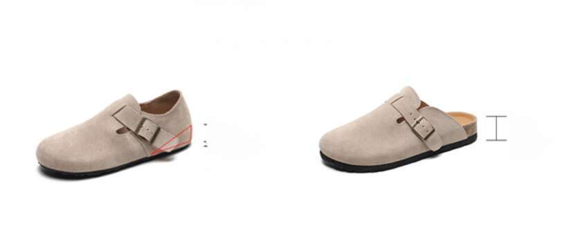 women's Shoe With A Cork Sole On The Toe Cap A Half Flip-flop On The Top._vogvips.com
