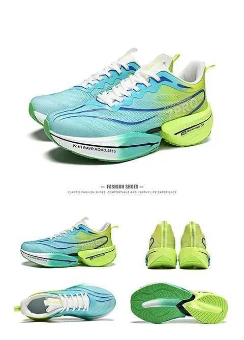 Carbon Plate Couples Running Shock-Absorbing Rebound Ultra-Light Sports Shoes For Men And Women Summer Mesh Breathable_voghion.com