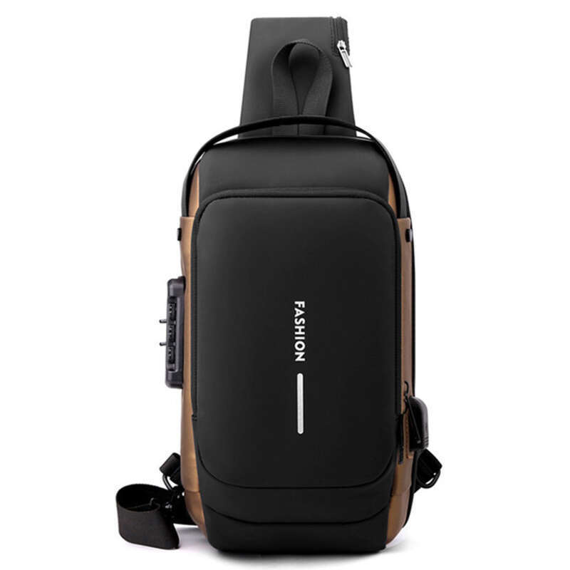 Neu Motorrad Passwort Lock Anti-diebstahl herren Umhängetasche Outdoor Sport USB Interface_voghion.com