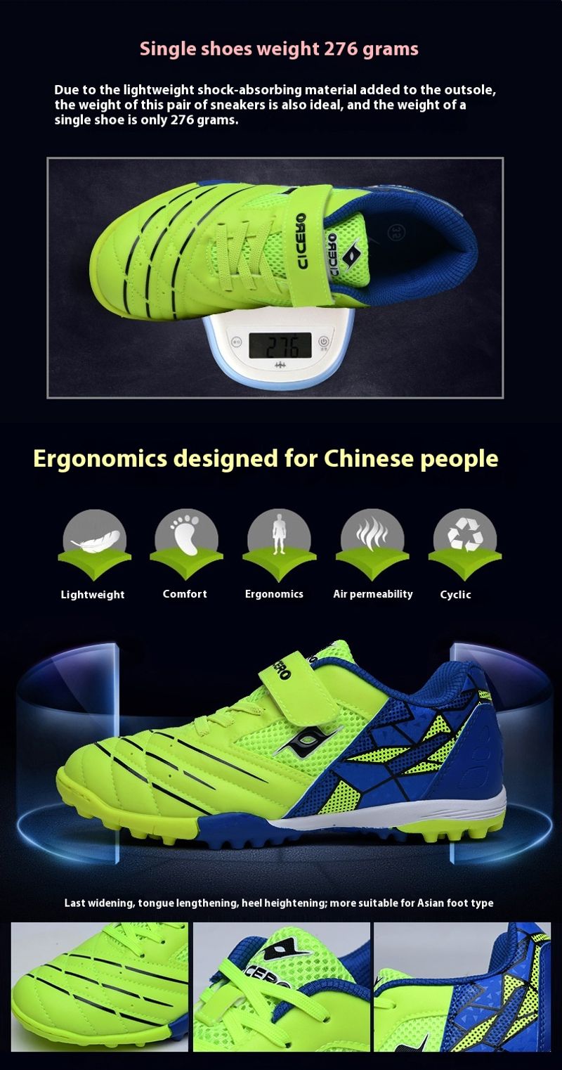 2024 Neue Schuhe: Große Kinder-Studententrainings-Fußballschuhe Jungen, Sportschuhe für Herren_voghion.com