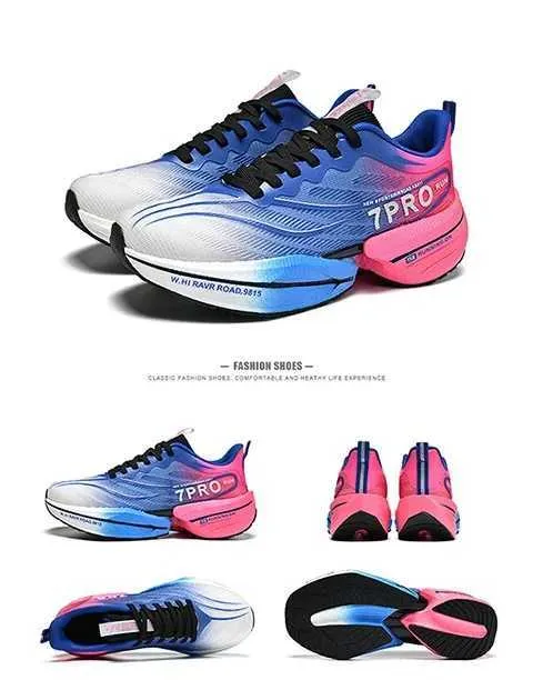 Carbon Plate Couples Running Shock-Absorbing Rebound Ultra-Light Sports Shoes For Men And Women Summer Mesh Breathable_voghion.com